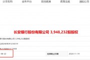 1.47億股股權(quán)拍賣中止后，長(zhǎng)安銀行再現(xiàn)股東“清倉(cāng)式”轉(zhuǎn)讓，涉國(guó)資央企按規(guī)退出