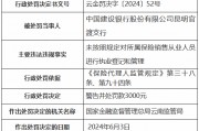 建設銀行昆明官渡支行被罰：未按照規定對所屬保險銷售從業人員進行執業登記和管理