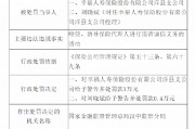 幸福人壽洋縣支公司被罰：因唆使、誘導保險代理人進行違背誠信義務的活動