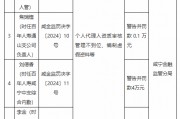 百年人壽咸寧中心支公司被罰21.3萬(wàn)元：因個(gè)人代理人資質(zhì)審核管理不到位 編制虛假資料等