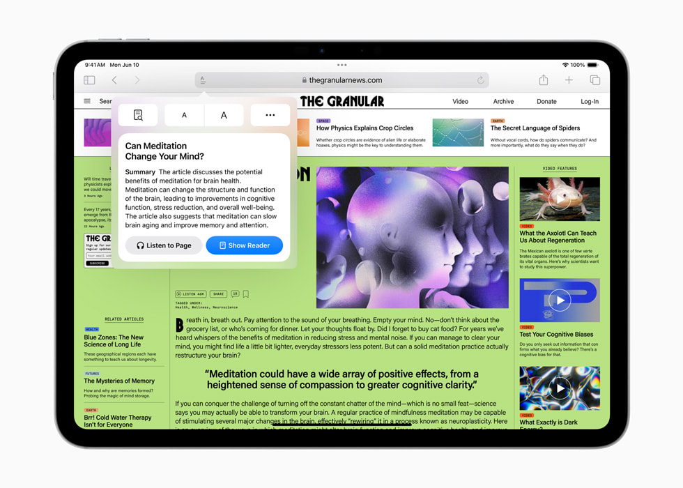 蘋果 iPadOS 18 細節功能一覽：新增原生計算器、新版懸浮欄