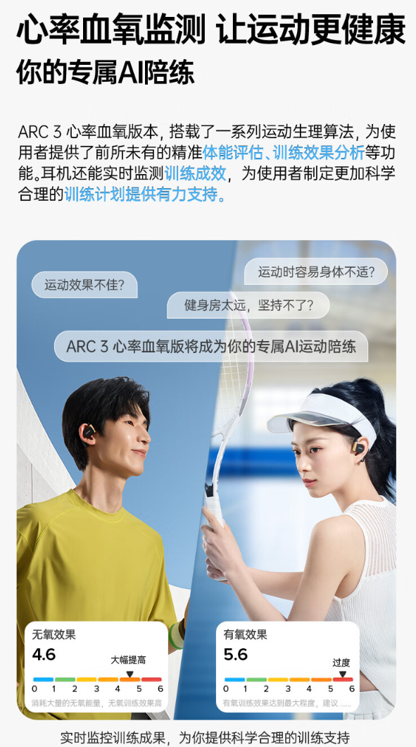 Cleer ARC 3“音弧”開放式 AI 耳機「心率血氧版」發布：高通 S5 音頻平臺、杜比音效，首發 1799 元