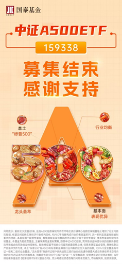 中證A500ETF提前結束募集