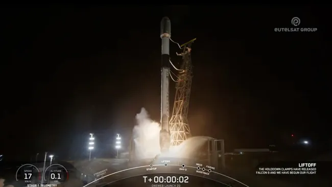 SpaceX 完成今年第 100 次軌道發射，為 OneWeb 發射 20 顆衛星