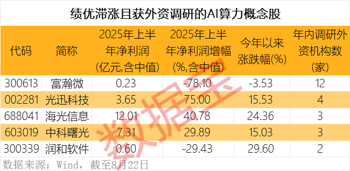 算力股業(yè)績(jī)大爆發(fā) 5只滯漲股獲外資關(guān)注